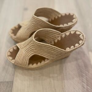 Carrie Forbes raffia wedges
